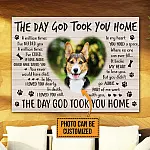 Personalized Photo the Day God Took You Home a Million Times Pet Memorial Wrapped Framed Canvas Prints - Unframed Poster