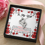 To My Wife How Can I Properly Thank The Person Who Always Brings The Best Put Of Me Double Hearts Necklace