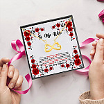 8UT. Red Rose To Wife Infinity Heart Necklace (Gold) 5