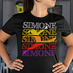 Retro Simone Biles T-shirt - V-neck - American Artistic Gymnastics Women Shirt