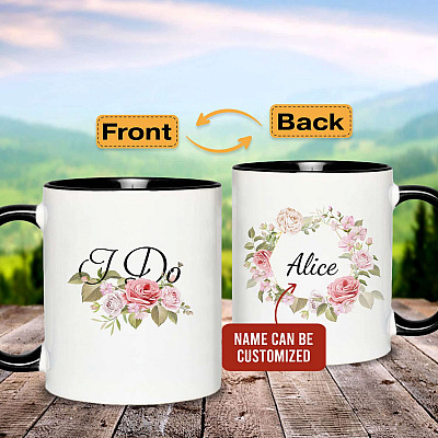 Personalized Wedding Mugs I Do - I Do as I Am Told Funny Anniversary Gifts Accent Mug