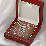 To My Granddaughter Once Upon A Time There Was A Little Girl Who Stole My Heart Double Hearts Necklace