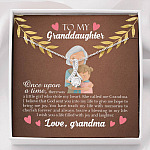 To My Granddaughter Once Upon A Time There Was A Little Girl Who Stole My Heart Alluring Beauty Necklace - Alluring Beauty Necklace