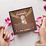 To My Granddaughter Once Upon A Time There Was A Little Girl Who Stole My Heart Alluring Beauty Necklace