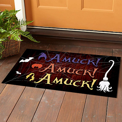 Alternative view of Hocus Pocus Amuck Amuck Sanderson Sisters Indoor Outdoor Decorative Doormat