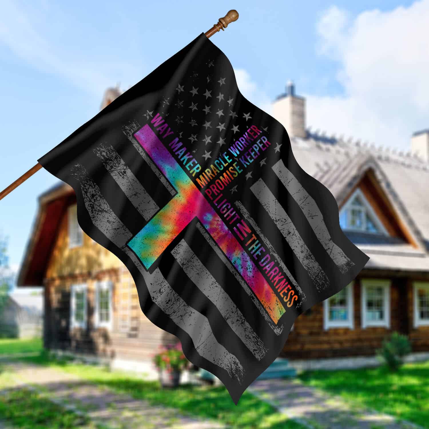 SIDE 1 30X40 House Flag Mockup 5