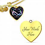 It's Okay If The Only Things Your Life Matters Suicide Prevention Awareness Heart Necklace - Bangle