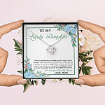 From Mom To My Lovely Daughter When The World Makes You Doubt Yourself Love Knot Necklace
