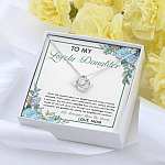 From Mom To My Lovely Daughter When The World Makes You Doubt Yourself Love Knot Necklace