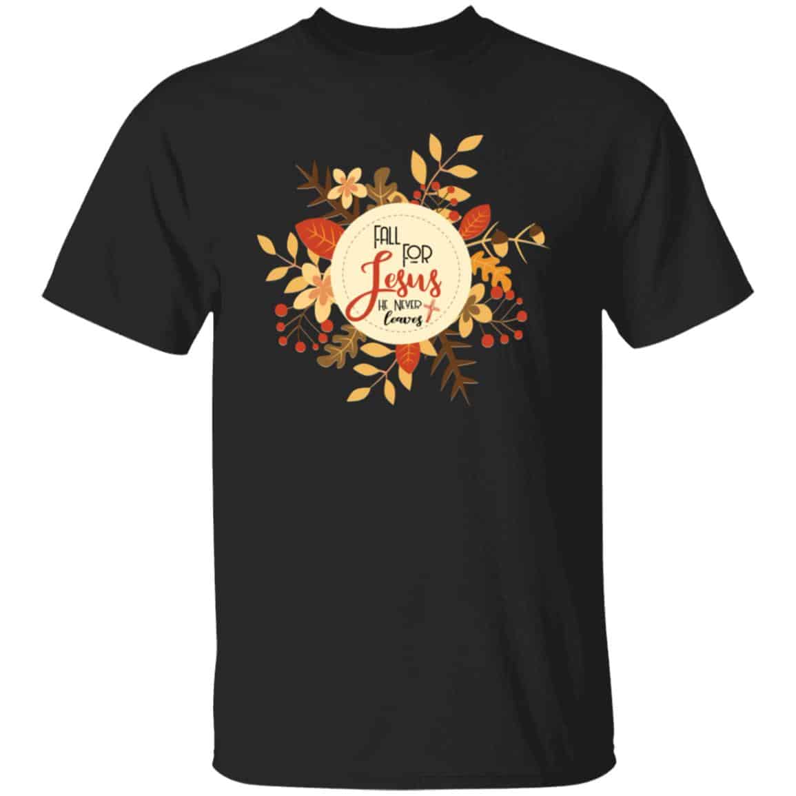 Fall For Jesus Tshirt, Black, Unisex T-Shirt