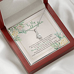 To My Granddaughter From Grandma Grandpa Grandparents You Are Always In Mine Alluring Beauty Necklace