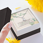 To My Granddaughter From Grandma Grandpa Grandparents You Are Always In Mine Alluring Beauty Necklace
