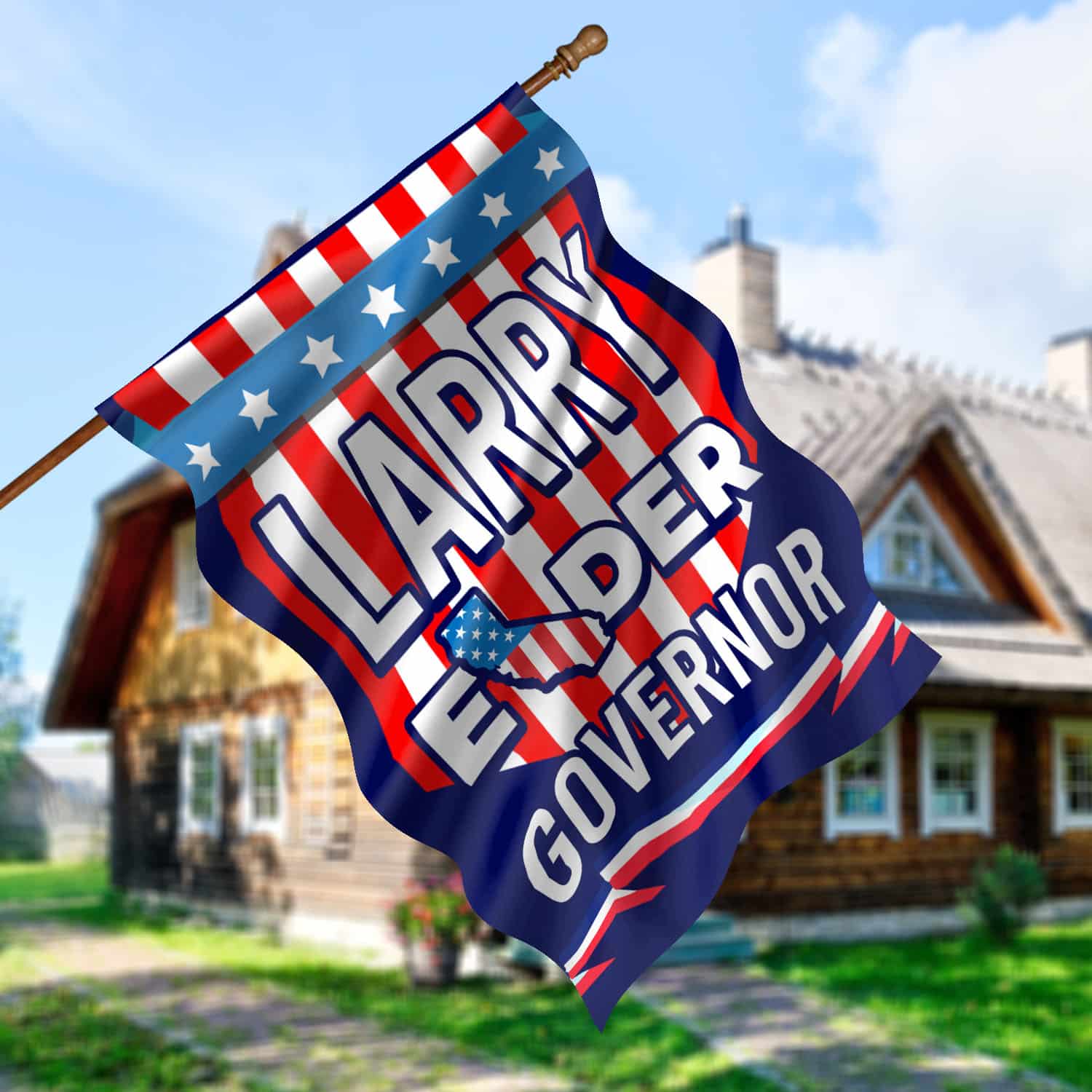 30x40 House Flag Mockup 5