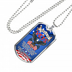 Here To The Vets The People Who Step Up And Serve Their Commitment Speaks For Itself Dog Tag Pendant Necklace