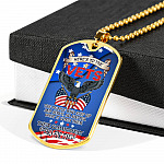 Here To The Vets The People Who Step Up And Serve Their Commitment Speaks For Itself Dog Tag Pendant Necklace