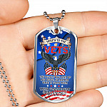 Here To The Vets The People Who Step Up And Serve Their Commitment Speaks For Itself Dog Tag Pendant Necklace