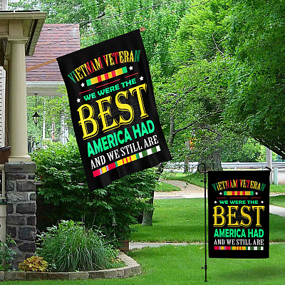 Alternative view of Vietnam Veteran We Were The Best America Had And We Still Are Outdoor Garden Flag - House Flag - Wall Flag