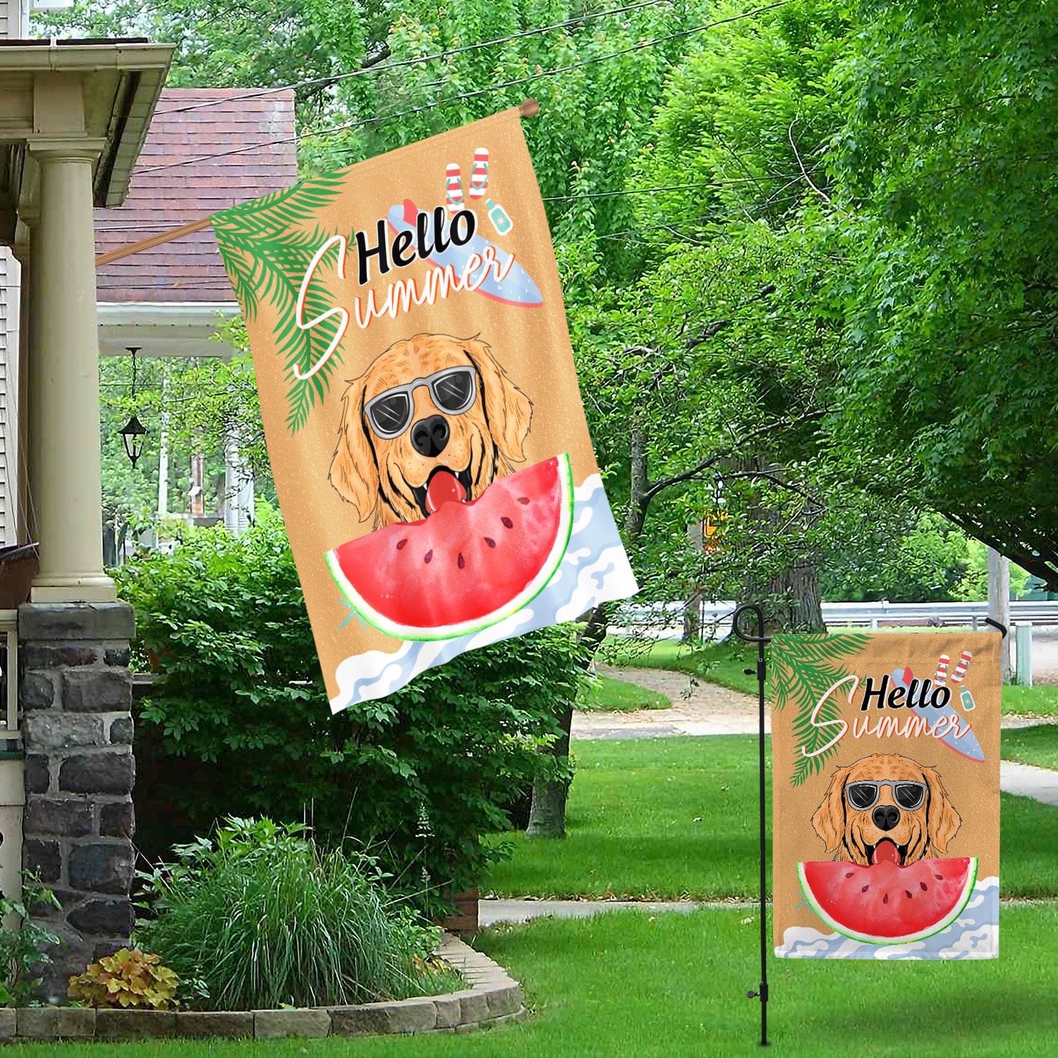 3HP. Hello Summer Garden & House Mockup 1