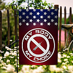 9NH. My Body Garden Flag Mockup 6