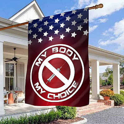My Body My Choice Decorative Garden Flag - Indoor Outdoor Flag - House Flag