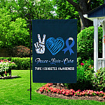 6KNG. Type 1 Diabetes-30x40 Garden Flag Mockup 2
