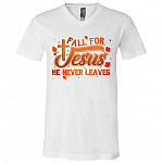 Fall for Jesus Tshirt, White, V-Neck T-Shirt