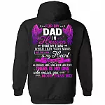 For My Dad In Heaven, Black, Hoodie
