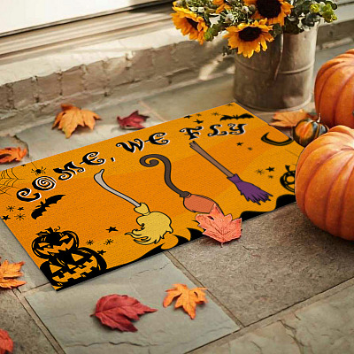 Alternative view of Come We Fly Funny Sanderson Sisters House Doormat - Funny Halloween Outdoor Indoor Doormat