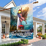 4VT. God Is My Light House Flag Mockup 3