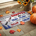 2VT. UU TIEN It's Either Snapped Or Home Alone doormat Doormat mockup 9