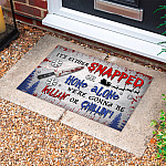 2VT. UU TIEN It's Either Snapped Or Home Alone doormat Doormat mockup 10