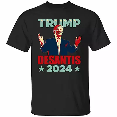 Trump Desantis 2024 T-Shirt, Black, Unisex T-Shirt