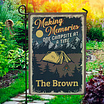 5NH. Making Memories-sample design Garden Flag Mockup 1