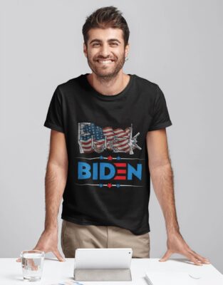 Alternative view of Gun Control Fuck Biden T-Shirt - Anti Biden Shirt