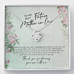 To My Best Future Mother In Law Thank You For Sharing Your Son With Me Love Knot Necklace - Love Knot Necklace To My Best Future Mother In Law Thank You For Sharing Your Son With Me Love Knot Necklace - Love Knot Necklace