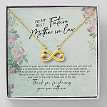 To My Best Future Mother In Law Thank You For Sharing Your Son With Me Infinity Heart Pendant Necklace - Infinity Heart Necklace (18K Yellow Gold)
