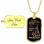 They Gave Their Tomorrow for Our Today Honor the Fallen We Will Remember Them Dog Tag Pendant Necklace They Gave Their Tomorrow for Our Today Honor the Fallen We Will Remember Them Dog Tag Pendant Necklace