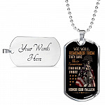 They Gave Their Tomorrow for Our Today Honor the Fallen We Will Remember Them Dog Tag Pendant Necklace They Gave Their Tomorrow for Our Today Honor the Fallen We Will Remember Them Dog Tag Pendant Necklace