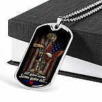 All Gave Some Some Gave All Honor Veterans Dog Tag Pendant Necklace