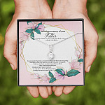 In Loving Memory of Your Father Memorial Alluring Beauty Necklace - Grieving Remembrance Bereavement Gifts