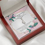 In Loving Memory of Your Father Memorial Alluring Beauty Necklace - Grieving Remembrance Bereavement Gifts