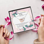 In Loving Memory Of Your Father Memorial Interlocking Hearts Pendant Necklace - Remembrance Bereavement Gifts