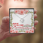 Ride Or Die You Got My Back Best Friends Love Knot Necklace - BFF Bestie Close Friend Friendship Jewelry