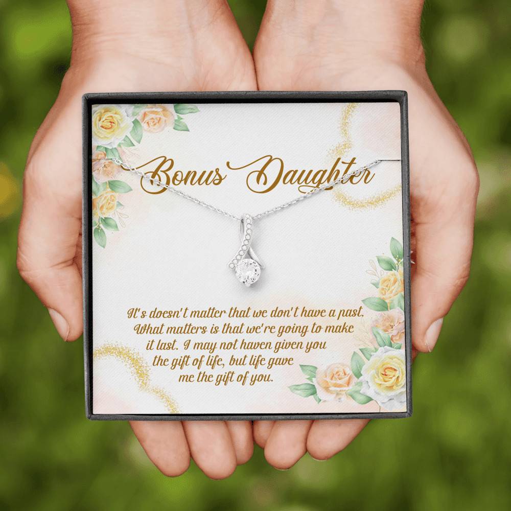 Bonus Daughter Life Give Me The Gift Of You Alluring Beauty Necklace Stepdaughter Step Daughter Jewelry Gifts