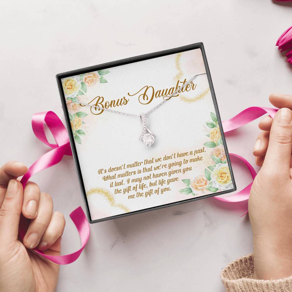 Bonus Daughter Life Give Me The Gift Of You Alluring Beauty Necklace Stepdaughter Step Daughter Jewelry Gifts
