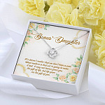 Bonus Daughter Life Give Me The Gift Of You Love Knot Necklace - Stepdaughter Step Daughter Jewelry Gifts