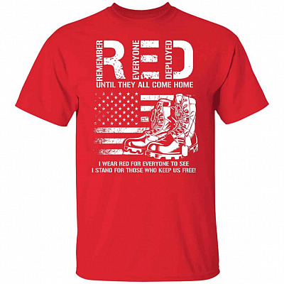 I Wear Red tee, Red, Unisex T-Shirt