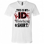 Funny Horror Movie T-Shirt - V-Shirt, White, V-Neck T-Shirt Funny Horror Movie T-Shirt - V-Shirt, White, V-Neck T-Shirt