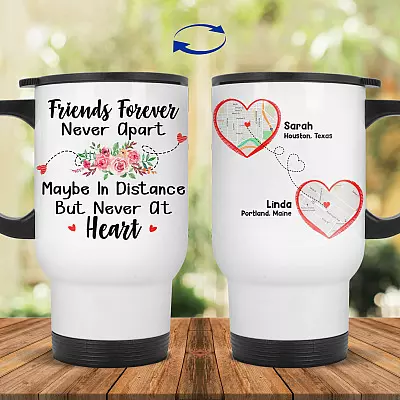 14 oz. White Travel Mug