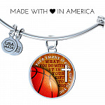 Your Talent Is God's Gift To You What You Do With It Is Your Gift To God Circle Pendant Necklace-Bangle Your Talent Is God's Gift To You What You Do With It Is Your Gift To God Circle Pendant Necklace-Bangle